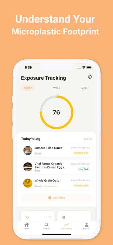 MicroPlastics app tracking neurological exposure data