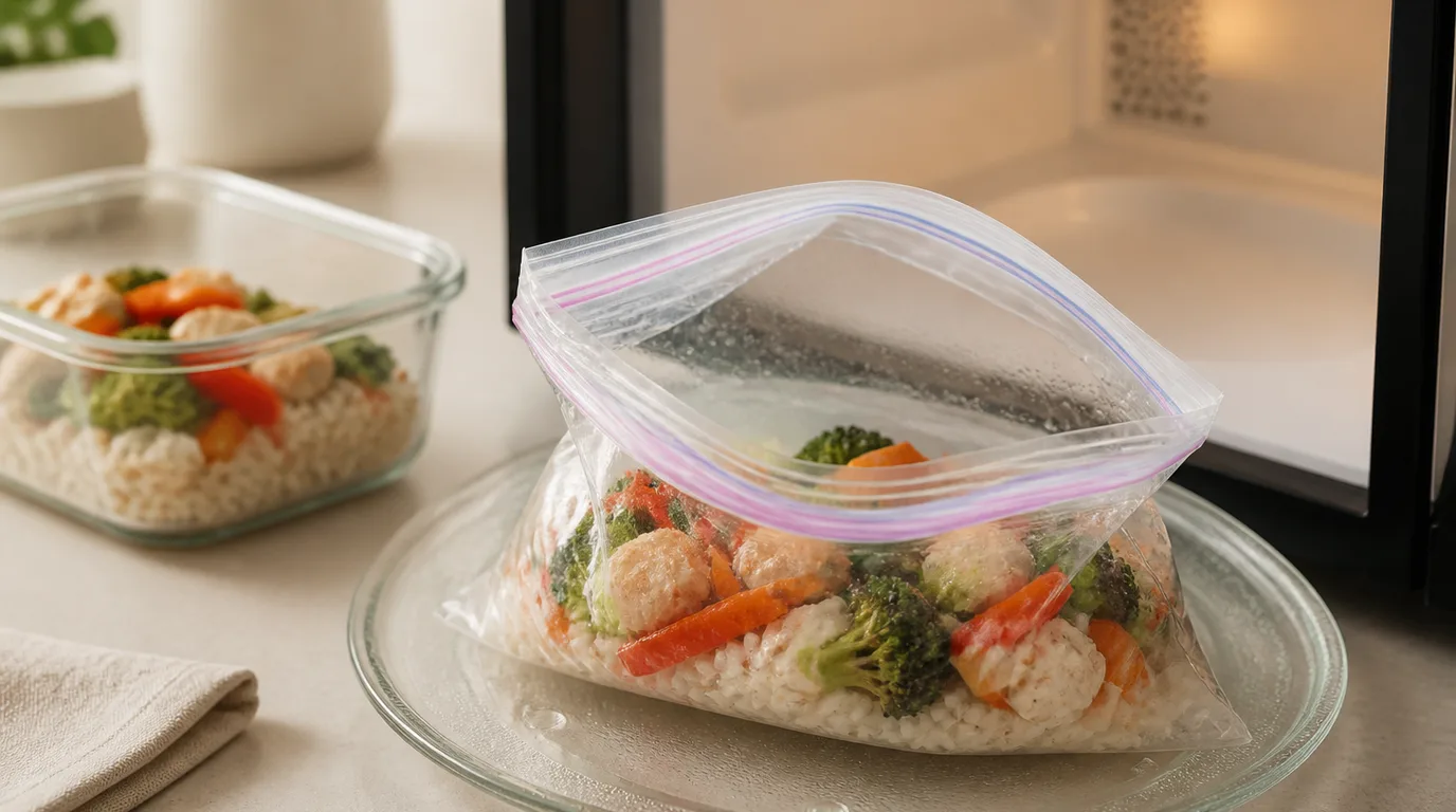 What the microwave safe label on plastic food containers actually means and what it does not test for