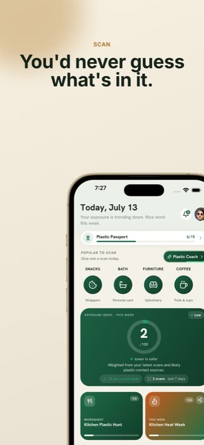 Grocery Shopping App Store page, slide 1 of 8
