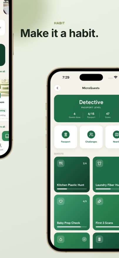 Zero Waste & Refill App Store page, slide 1 of 8